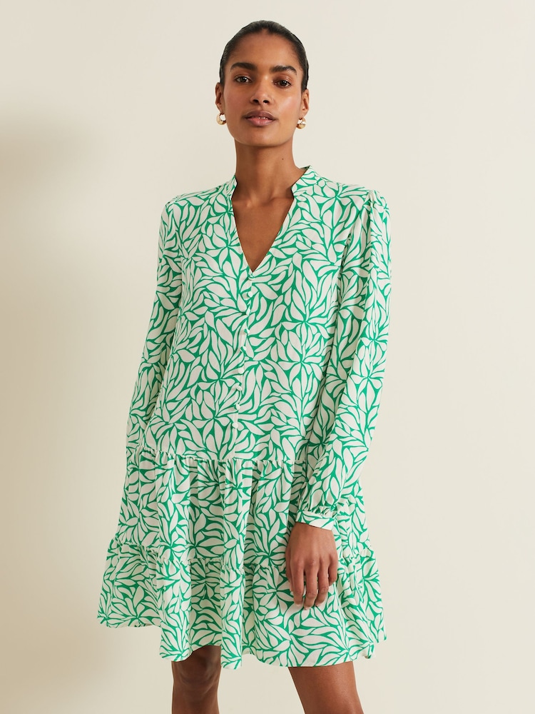 Phase Eight Green Petite Penele Swing Dress - Image 1 of 7