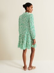Phase Eight Green Petite Penele Swing Dress - Image 2 of 7