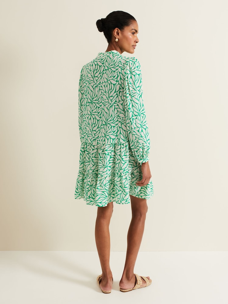 Phase Eight Green Petite Penele Swing Dress - Image 2 of 7