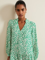 Phase Eight Green Petite Penele Swing Dress - Image 4 of 7