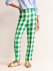 Boden Green Crinkle Tapered Trousers - Image 4 of 5
