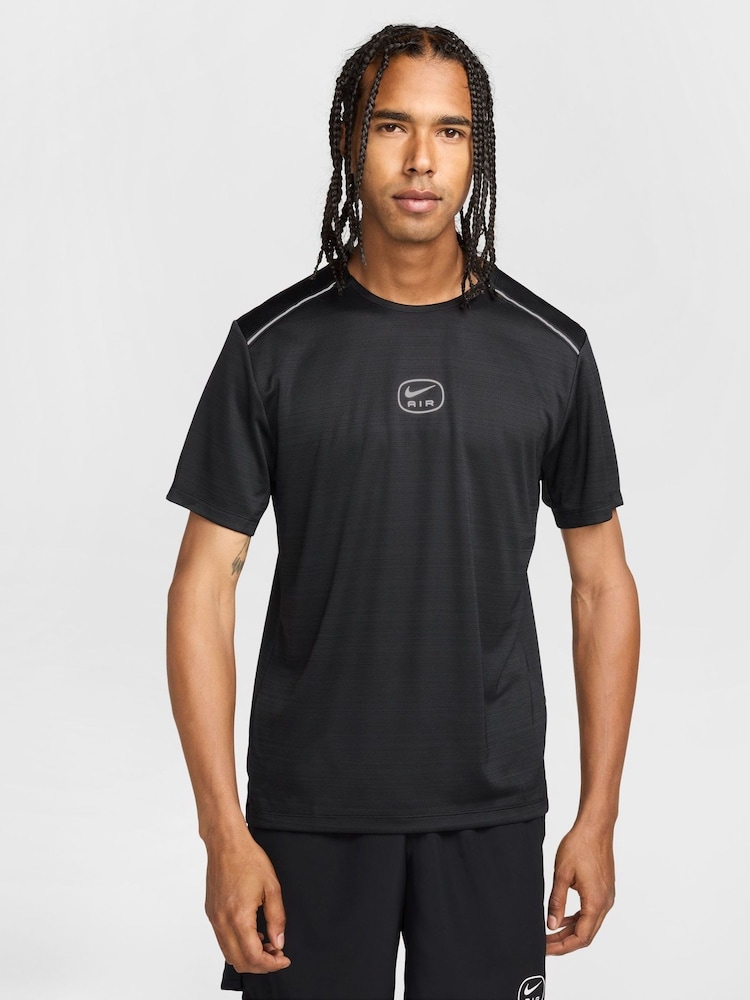 Nike Black Air Graphic Run T-Shirt - Image 1 of 6