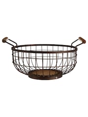 Interiors by Premier Bronze Vertex Powder Coated Fruit Basket - Image 1 of 3