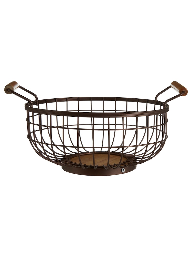 Interiors by Premier Bronze Vertex Powder Coated Fruit Basket - Image 1 of 3