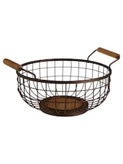Interiors by Premier Bronze Vertex Powder Coated Fruit Basket - Image 2 of 3