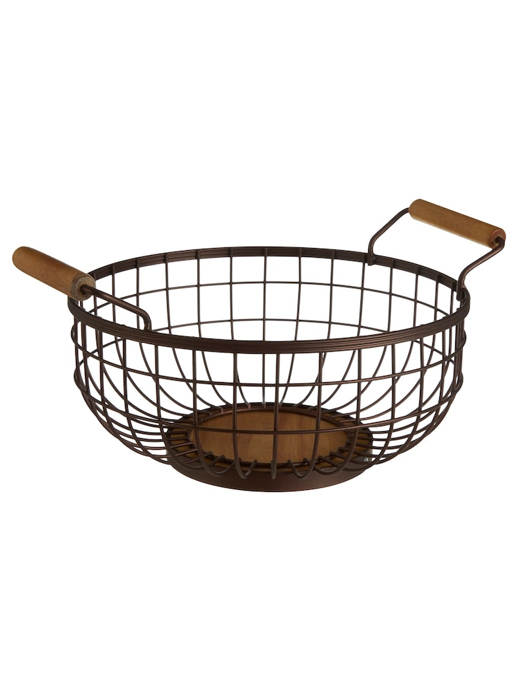 Interiors by Premier Bronze Vertex Powder Coated Fruit Basket - Image 2 of 3
