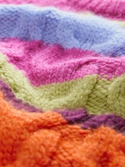 Multi Statement Fringe Stripe Knitted Jumper - Image 6 of 6
