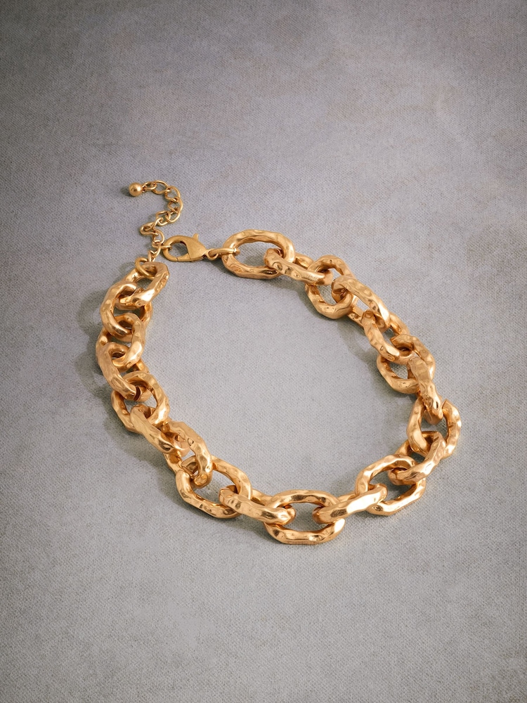 Tonalité d'or - Collier Tabitha Simmons x Next Yasmin à grosse chaîne - Image 4 of 7