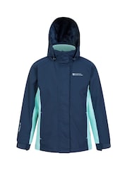 Mountain Warehouse Blue Chrome Lightning 3-in-1 Kids Waterproof Jacket - Image 1 of 5
