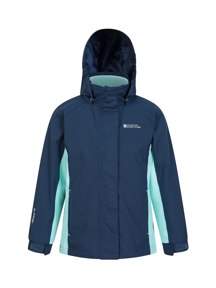 Mountain Warehouse Blue Chrome Lightning 3-in-1 Kids Waterproof Jacket - Image 1 of 5