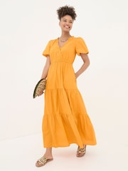 FatFace Aubrey Orange Maxi Dress - Image 1 of 6