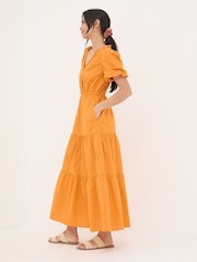 FatFace Aubrey Orange Maxi Dress - Image 3 of 6