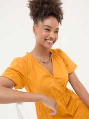 FatFace Aubrey Orange Maxi Dress - Image 5 of 6