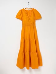FatFace Aubrey Orange Maxi Dress - Image 6 of 6