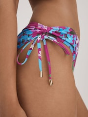 Florere Printed Ruched Bikini Bottoms - Image 4 of 5