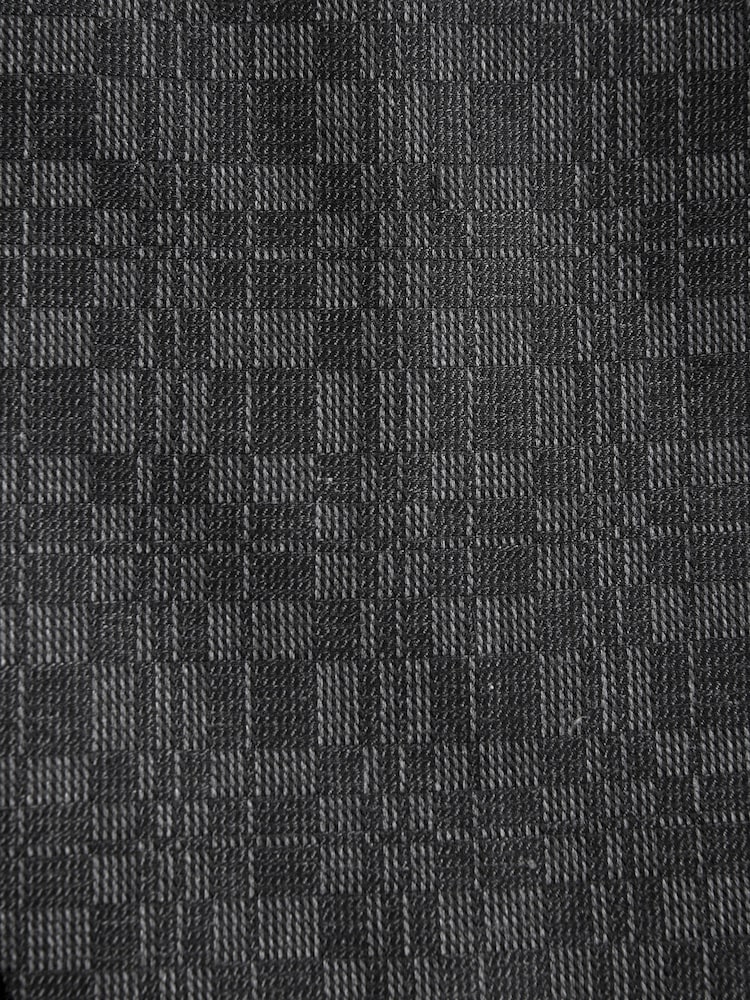 Grey Regular Fit Textured Tuxedo Suit Jacket - Image 10 of 10