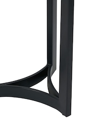 Pacific White Marble and Metal Console Table - Image 5 of 6