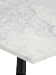 Pacific White Marble and Metal Console Table - Image 6 of 6