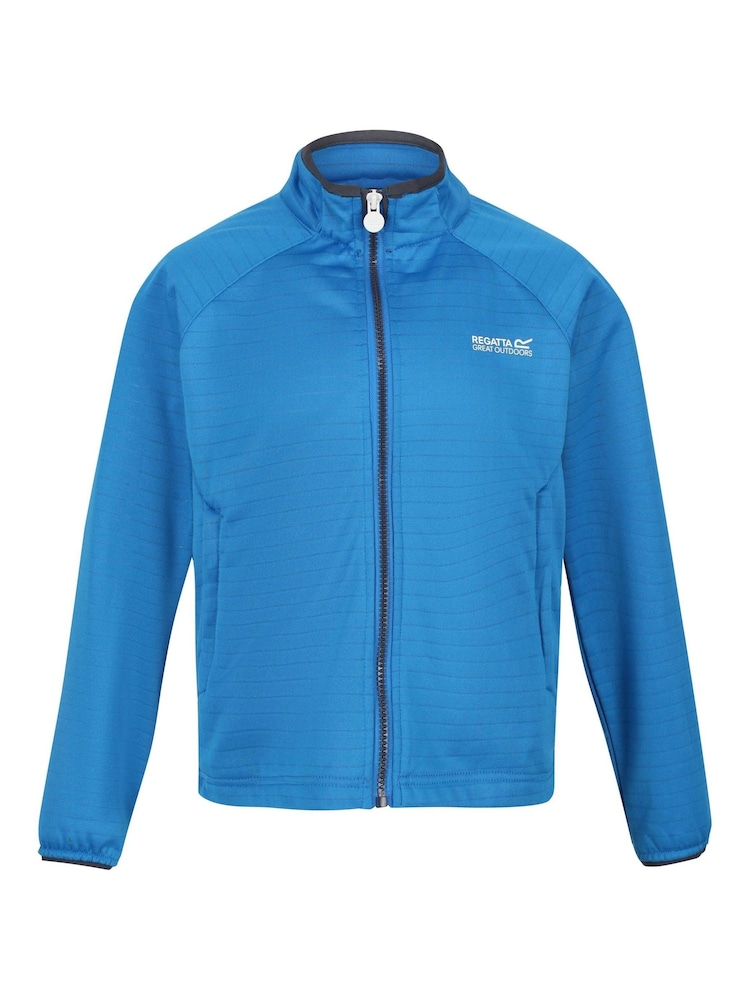 Regatta Blue Junior Highton Lite Softshell Jacket - Image 1 of 4 Regatta Blue Junior Highton Lite Softshell Jacket - Image 1 of 4