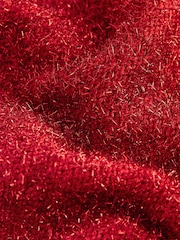 Red Tinsel Knitted Christmas Jumper - Image 8 of 8