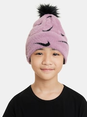 Nike Purple Kids Peak Pom Pom Beanie - Image 1 of 4