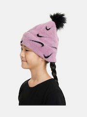 Nike Purple Kids Peak Pom Pom Beanie - Image 3 of 4