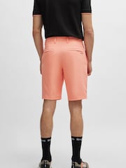 BOSS Pink Slim Fit Shorts in Water Repellent Easy Iron Fabric - Image 3 of 5