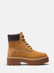 Botas de plataforma plana en color marrón piedra con diseño casual de 6" de Timberland - Imagen 1 de 8