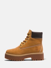 Botas de plataforma plana en color marrón piedra con diseño casual de 6" de Timberland - Imagen 2 de 8