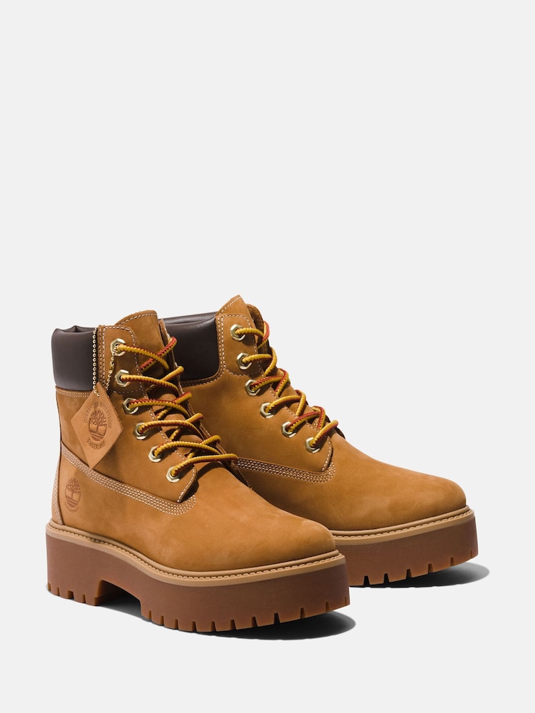 Timberland Platform Stone Street 6 Inch Brown Boots - Image 3 of 8