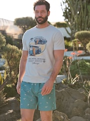 FatFace Blue VW Catch The Waves T-Shirt - Image 1 of 5