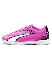 Puma Pink Unisex Kids Ultra Play It Football Boots - Image 11 of 11