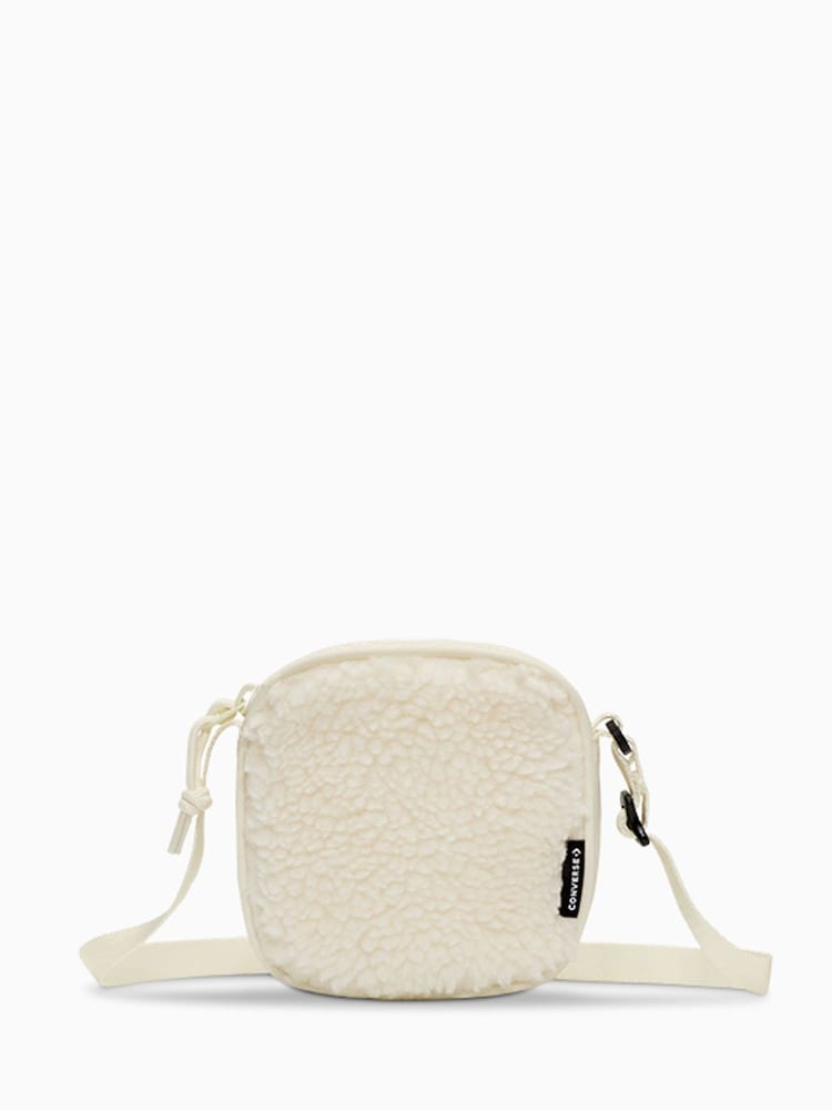 Converse Cream Sherpa Floating Pocket Winter Bag - Image 1 of 5
