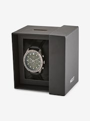 Black Casual Watch with Green Dial - Image 5 of 5
