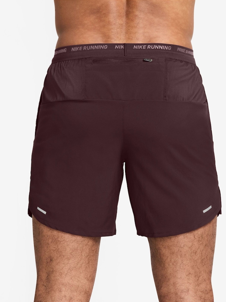 Nike Red Dri-FIT Stride 7 Inch Running Shorts - Image 2 of 4