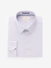 Lilac Texture Regular Fit Premium Two-Fold Cotton Shirt - Image 1 of 3