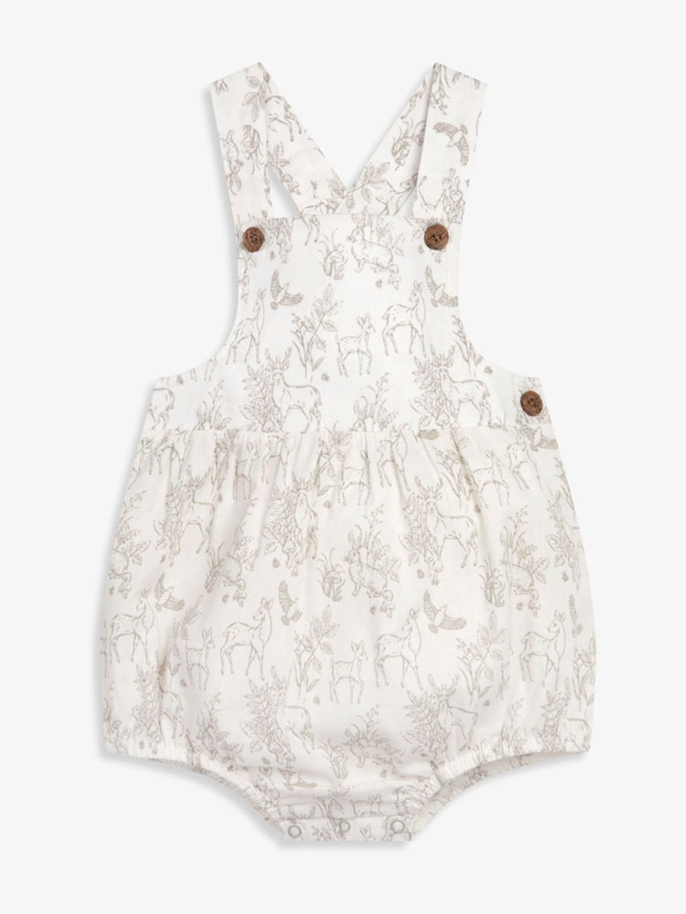 The Little Tailor Baby Woven 100% Cotton Rompersuit - Image 1 of 3