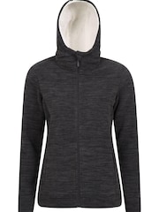 Mountain Warehouse Black Womens Snowdonia Fleece Hoodie - Image 1 of 5