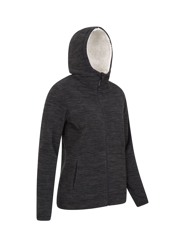 Mountain Warehouse Black Womens Snowdonia Fleece Hoodie - Image 2 of 5