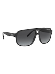 Armani Exchange Ax4104S Rectangle Black Sunglasses - Image 1 of 9