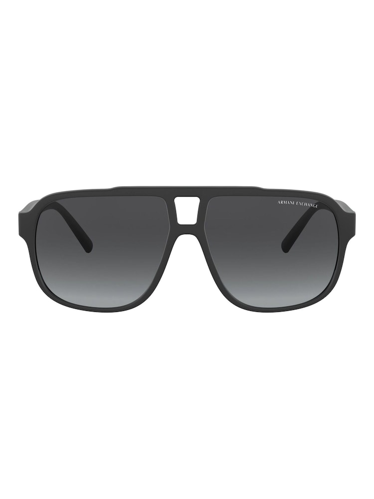 Armani Exchange Ax4104S Rectangle Black Sunglasses - Image 2 of 9