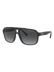 Armani Exchange Ax4104S Rectangle Black Sunglasses - Image 3 of 9