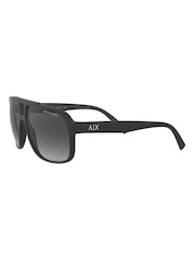 Armani Exchange Ax4104S Rectangle Black Sunglasses - Image 5 of 9