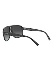Armani Exchange Ax4104S Rectangle Black Sunglasses - Image 6 of 9