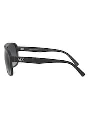 Armani Exchange Ax4104S Rectangle Black Sunglasses - Image 7 of 9