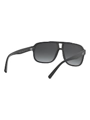 Armani Exchange Ax4104S Rectangle Black Sunglasses - Image 8 of 9