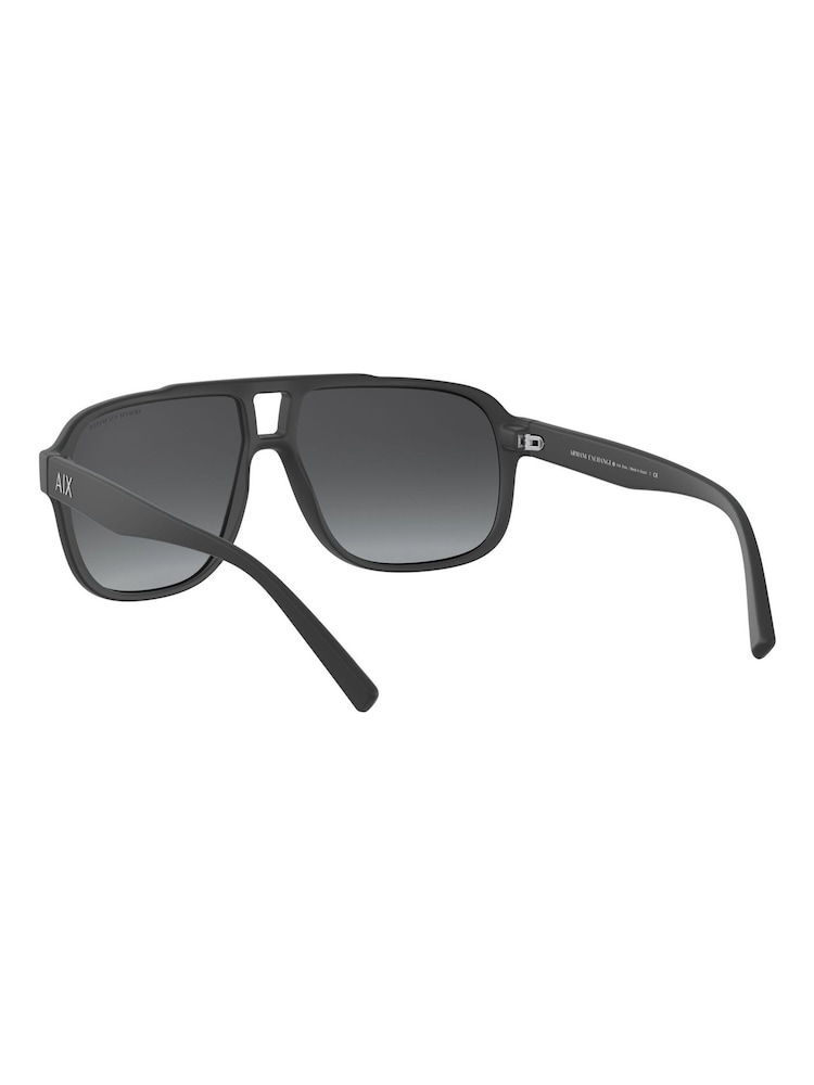 Armani Exchange Ax4104S Rectangle Black Sunglasses - Image 9 of 9