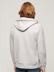 Superdry Grey Neon Vintage Logo Zip Up Hoodie - Image 2 of 7