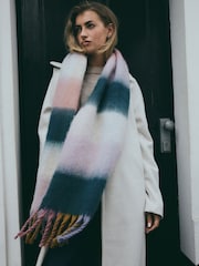Pastel Stripe Heavyweight Blanket Scarf - Image 1 of 8