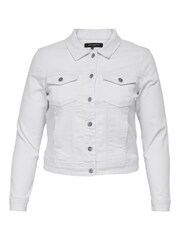 ONLY Curve White Denim Jacket - Image 5 of 6